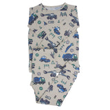 Trucks Diggers Construction Big Kid Pajama