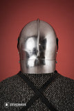 Bellows Face Sallet Helmet 1,6mm Polished