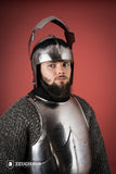 Bellows Face Sallet Helmet 1,6mm Polished