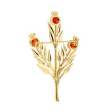 Pomegranate Branch Brooch