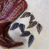 Navy Bandana Earrings