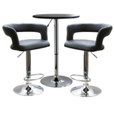 Amerihome Bsset29 Modern Curvy Bistro Set - 3 Piece Set