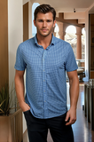 Bastille Check Short Sleeve Tech Shirt