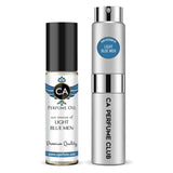 135- Light Blue For Men Duo Set Fragrance Oil and Perfume Spray Bundle
