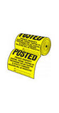 HyKo TSR100 12 x 12 Inch Posted Private Property Sign Roll of 100