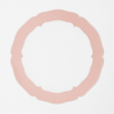 CLARION WHITE & PINK FAUX LEATHER PLACEMAT (Set Of 4)