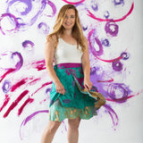 Mini Sari Wrap Skirt
