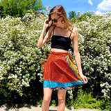 Mini Sari Wrap Skirt