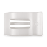 Coconut White Large Flat Rectangle Hair Clip