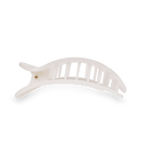 Coconut White Large Flat Round Hair Clip