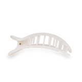 Coconut White Small Flat Round Hair Clip