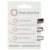 Oversized Creaseless Hair Styling and Sectioning Clips - 3pk (Pink Pewter)