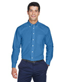 Mens crown Woven collectionSolid Oxford LIgHT BLUE S(D0102H76WX8)