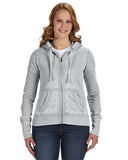 Ladies Zen FullZip Fleece Hooded Sweatshirt cEMENT XS(D0102H78FM8)