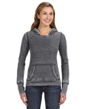 Ladies Zen Pullover Fleece Hooded Sweatshirt cEMENT XS(D0102H78T2T)