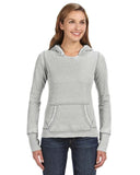 Ladies Zen Pullover Fleece Hooded Sweatshirt cEMENT XS(D0102H78T9T)