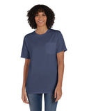 Unisex garmentDyed TShirt with Pocket BLAcK S(D0102H7K0IJ)