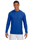 Mens cooling Performance Long Sleeve TShirt ATHLETIc ORANgE S(D0102H7KAcP)