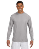 Mens cooling Performance Long Sleeve TShirt ATHLETIc ORANgE S(D0102H7KADT)
