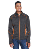Mens Flux Mlange Bonded Fleece Jacket cARBON OLY RED S(D0102H7KNcJ)