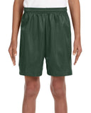 Youth Six Inch Inseam Mesh Short BLAcK XS(D0102H7KQ26)