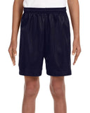 Youth Six Inch Inseam Mesh Short BLAcK XS(D0102H7KQ2X)