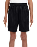 Youth Six Inch Inseam Mesh Short BLAcK XS(D0102H7KQLJ)
