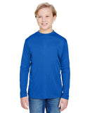 Youth Long Sleeve cooling Performance crew Shirt MILITARY gREEN S(D0102H7KSg6)