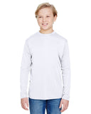 Youth Long Sleeve cooling Performance crew Shirt MILITARY gREEN S(D0102H7KSLT)