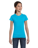 girls Fine Jersey TShirt AQUA XS(D0102H7M6BX)