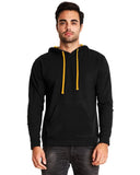 Unisex Laguna French Terry Pullover Hooded Sweatshirt HTHR gREY BLAcK XS(D0102H7NREX)