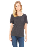 Ladies Slouchy TShirt WHITE MARBLE S(D0102H7W5Y2)