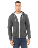 Unisex Sponge Fleece FullZip Hooded Sweatshirt ASPHALT 2XL(D0102H7WD42)