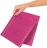 Metallic Pink Bubble Mailers 6 x 9 Poly Padded Envelopes Pack of 25 Self Adhesive Padded Shipping Envelopes Peel and Seal Mail B