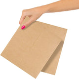 ABc Rigid Mailers 6 x 8 Pack of 100 Brown cardboard Envelope Mailers Self-Sealing Hard Shipping Envelopes Double Wall cardboard
