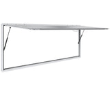 VEVOR Concession Window 96x36, Aluminum Alloy Food Truck Service Window with Awning Door & Drag Hook, Up to 85 Degrees Stand Ser