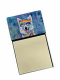 NEW American Eskimo Hippie Dawg Sticky Note Holder Refillable Dispenser Self-Sticky Note Pads, Memo Pads Blank Desk Accessories