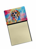 NEW Beagle Hippie Dawg Sticky Note Holder Refillable Dispenser Self-Sticky Note Pads, Memo Pads Blank Desk Accessories