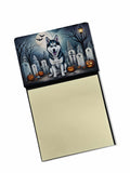NEW Siberian Husky Spooky Halloween Sticky Note Holder Refillable Dispenser Self-Sticky Note Pads, Memo Pads Blank Desk Accessor