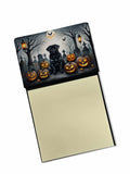 NEW Black Pug Spooky Halloween Sticky Note Holder Refillable Dispenser Self-Sticky Note Pads, Memo Pads Blank Desk Accessories