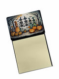 NEW Calacas Skeletons Spooky Halloween Sticky Note Holder Refillable Dispenser Self-Sticky Note Pads, Memo Pads Blank Desk Acces