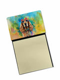 NEW Cocker Spaniel Hippie Dawg Sticky Note Holder Refillable Dispenser Self-Sticky Note Pads, Memo Pads Blank Desk Accessories