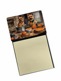 NEW Norwich Terrier Fall Kitchen Pumpkins Sticky Note Holder Refillable Dispenser Self-Sticky Note Pads, Memo Pads Blank Desk Ac