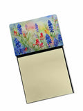 NEW Texas Bluebonnets in Watercolor Sticky Note Holder Refillable Dispenser Self-Sticky Note Pads, Memo Pads Blank Desk Accessor