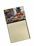 NEW French Bulldog Fall Kitchen Pumpkins Sticky Note Holder Refillable Dispenser Self-Sticky Note Pads, Memo Pads Blank Desk Acc