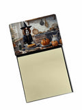 NEW Cavalier Spaniel Fall Kitchen Pumpkins Sticky Note Holder Refillable Dispenser Self-Sticky Note Pads, Memo Pads Blank Desk A