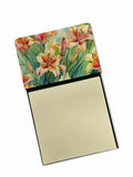 NEW Utah Sego Lilies in Watercolor Sticky Note Holder Refillable Dispenser Self-Sticky Note Pads, Memo Pads Blank Desk Accessori