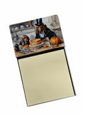 NEW Bloodhound Fall Kitchen Pumpkins Sticky Note Holder Refillable Dispenser Self-Sticky Note Pads, Memo Pads Blank Desk Accesso