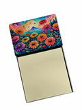 NEW Zinnias in Color Sticky Note Holder Refillable Dispenser Self-Sticky Note Pads, Memo Pads Blank Desk Accessories