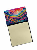 NEW Petunias in Color Sticky Note Holder Refillable Dispenser Self-Sticky Note Pads, Memo Pads Blank Desk Accessories